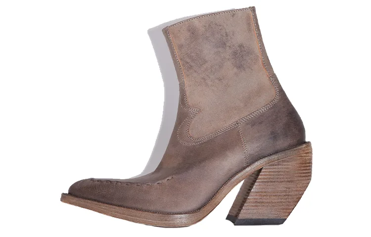 Acne Studios Кожаные ботинки мужские taupe
