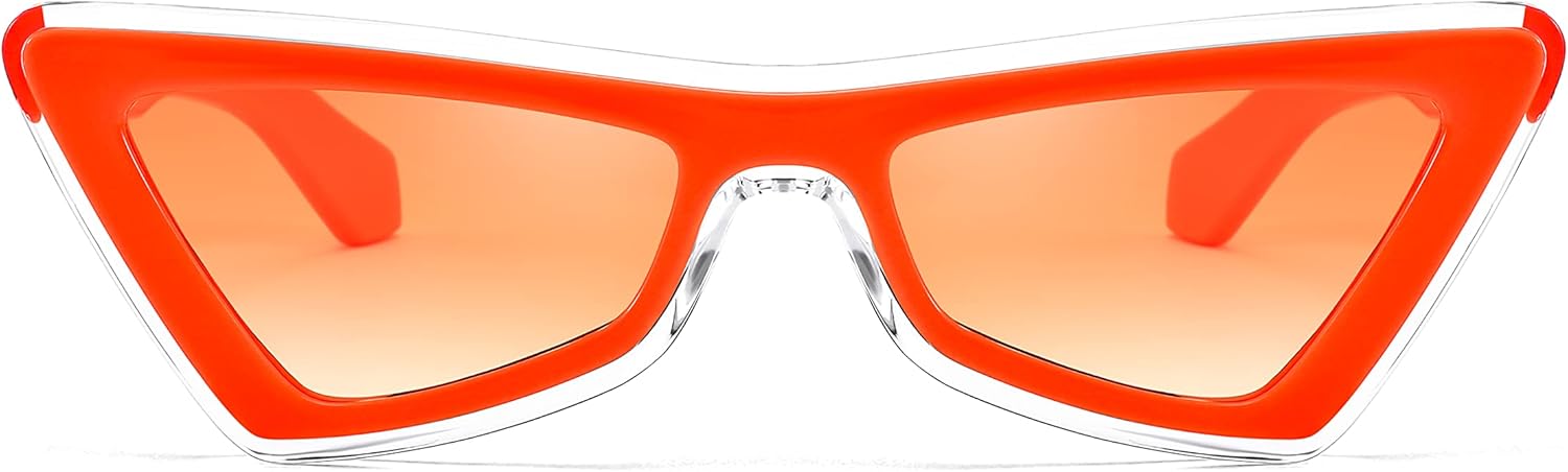 

Женские солнцезащитные очки FEISEDY маленького размера, винтажные, квадратные, «кошачий глаз», модные в стиле 70-х и 90-х, с толстой оправой и защитой от УФ-излучения, артикул B0007, Yellow/ Yellow