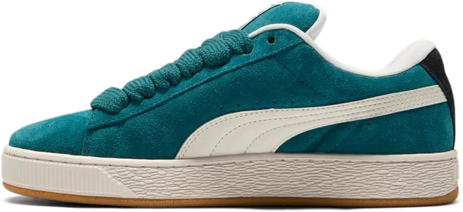 Мужские зеленые замшевые кроссовки PUMA XL на шнуровке, повседневная обувь — фото 3