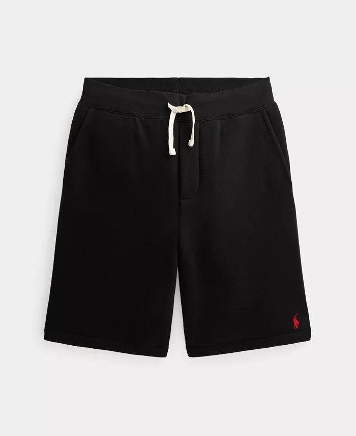 

Большие мальчики Хлопковые флисовые шорты на резинке Polo Ralph Lauren, черный