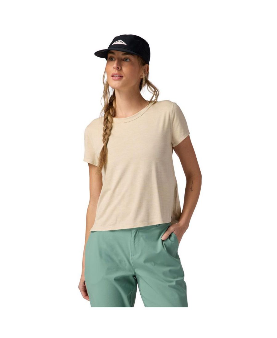 

Женская спортивная футболка с коротким рукавом Destination Crew Top Backcountry, Fog