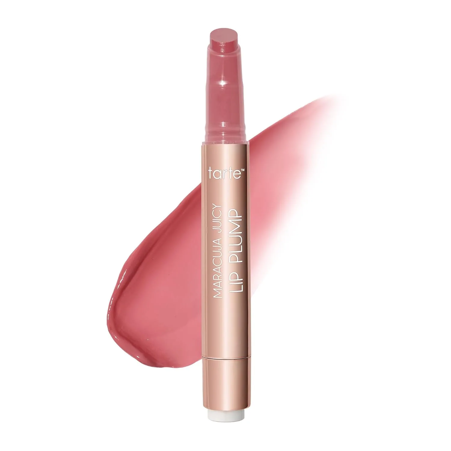 Tarte Maracuja Juicy Lip Plump - увлажняющий и объемный блеск-бальзам для губ с питательной гиалуроновой кислотой и витамином E, Vegan & Cruelty-Free, tulip