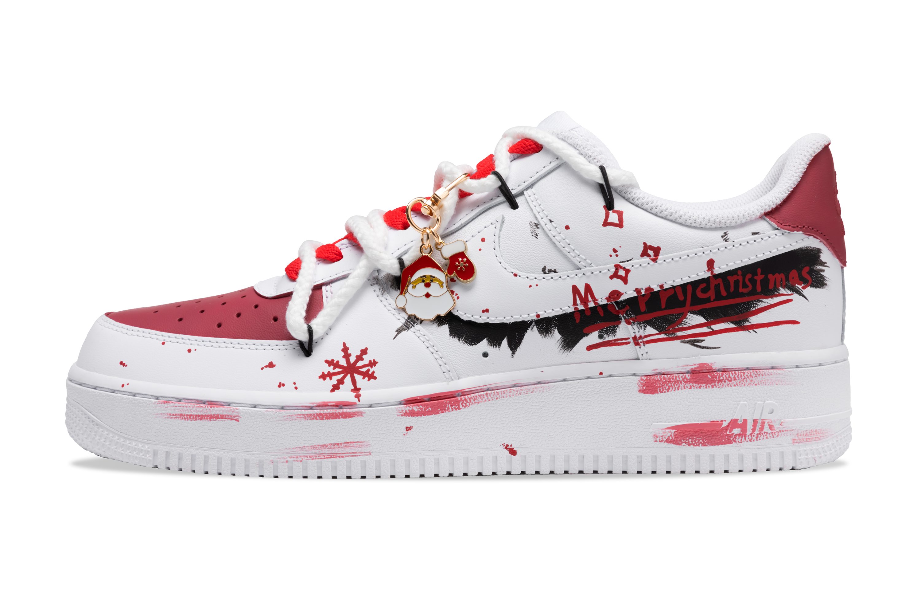 

Nike Кроссовки Air Force 1 с низким верхом, противоскользящие, износостойкие, для скейтбординга, мужские, красные