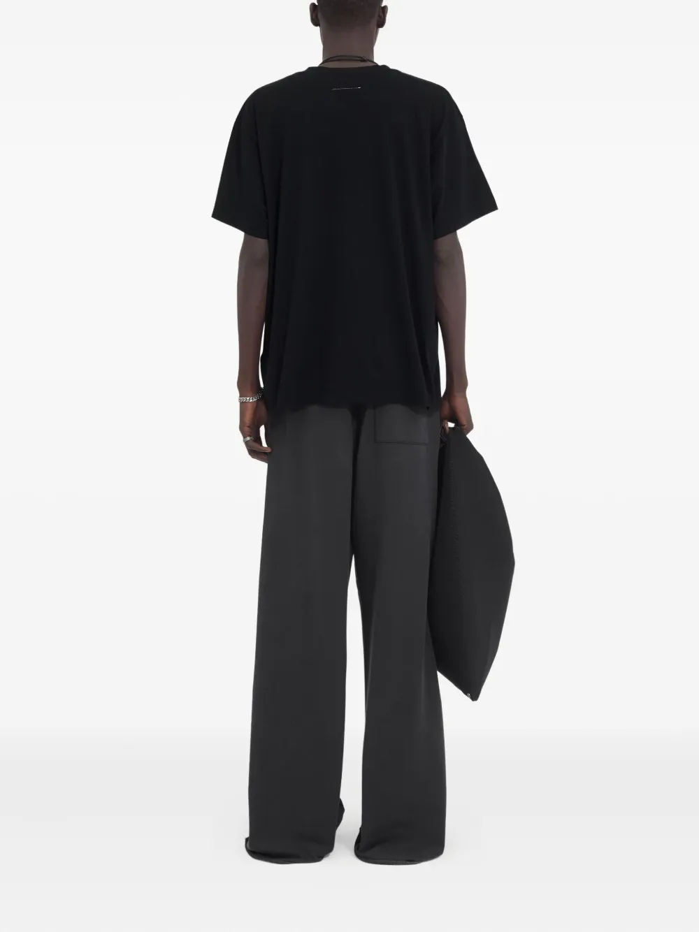 Футболка с графичным принтом Mm6 Maison Margiela, черный — фото 4