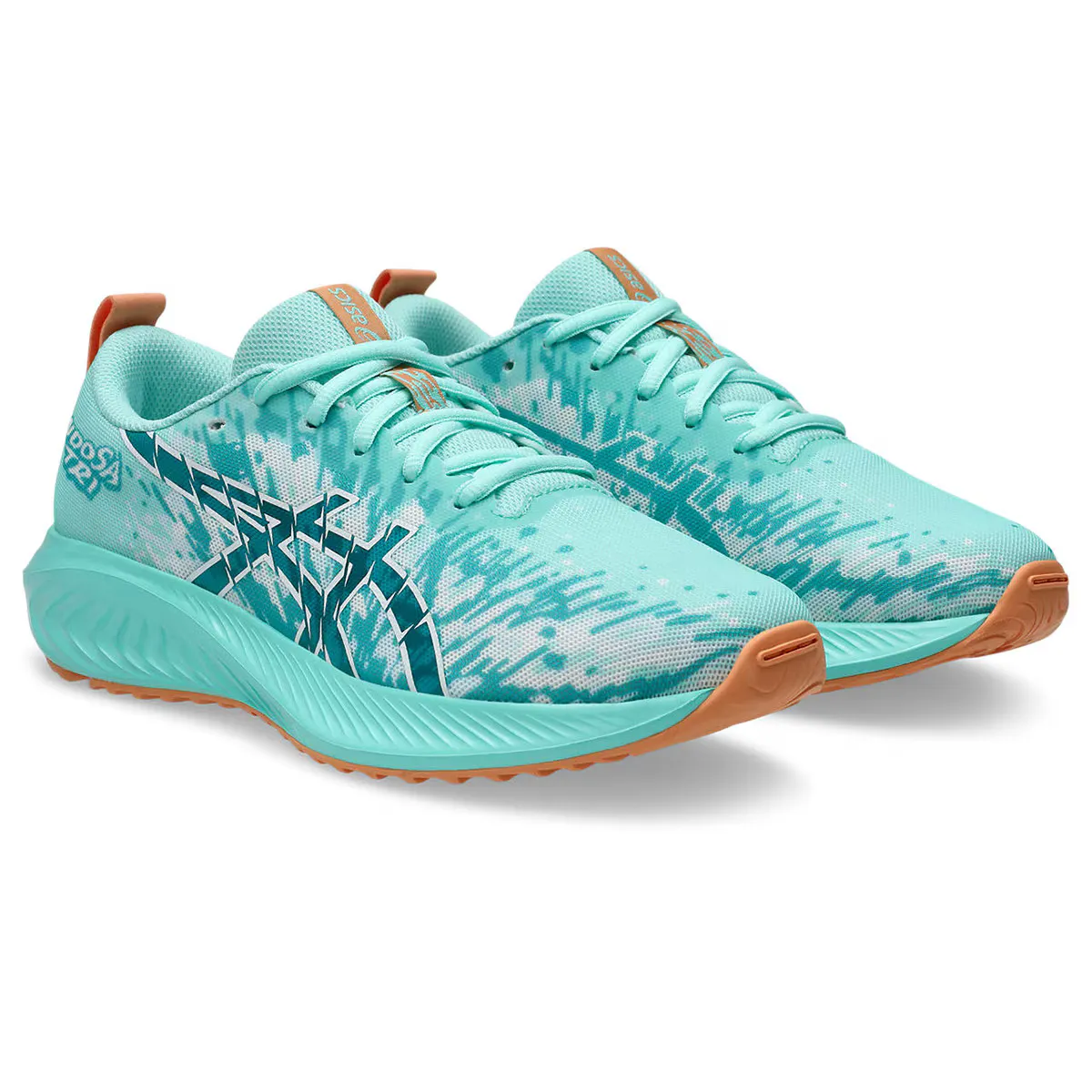Кроссовки для бега Asics GEL-NOOSA TRI 16 GS для детей, зеленый/синий — фото 2
