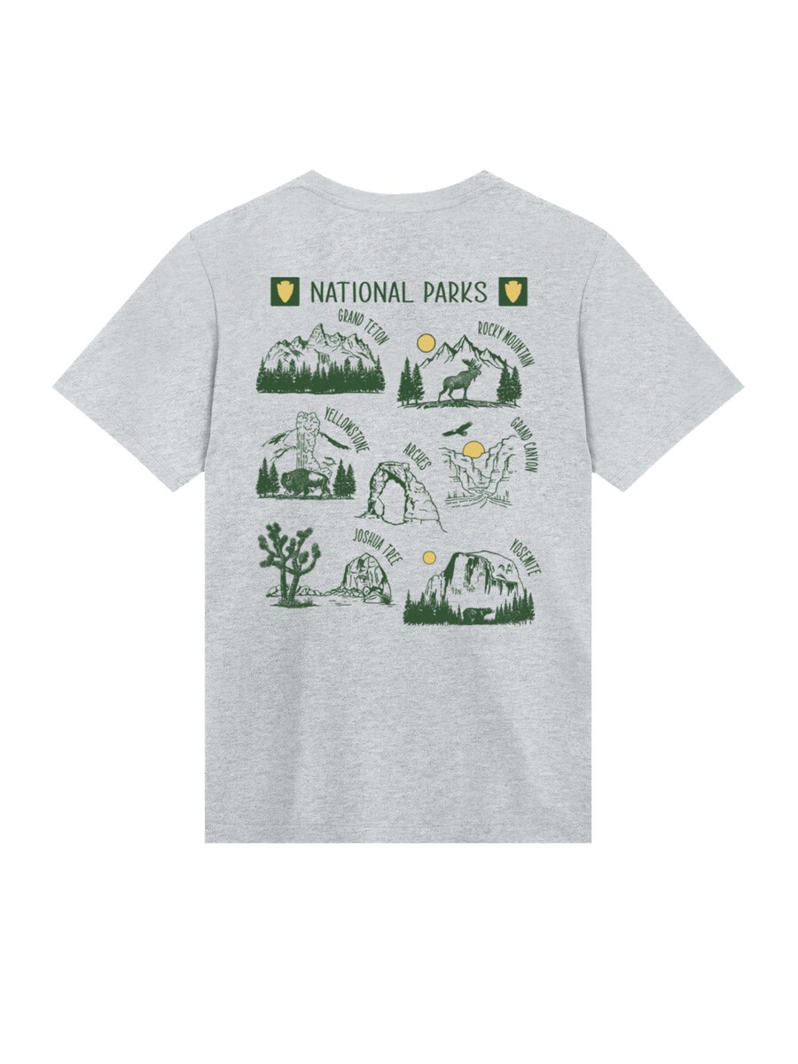

Рубашка F4NT4STIC US National Parks Montage, Mottled Grey