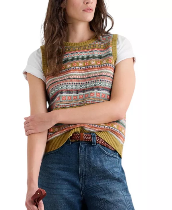 

Женский жилет-свитер Cove Cottage Seasalt Cornwall, желтый