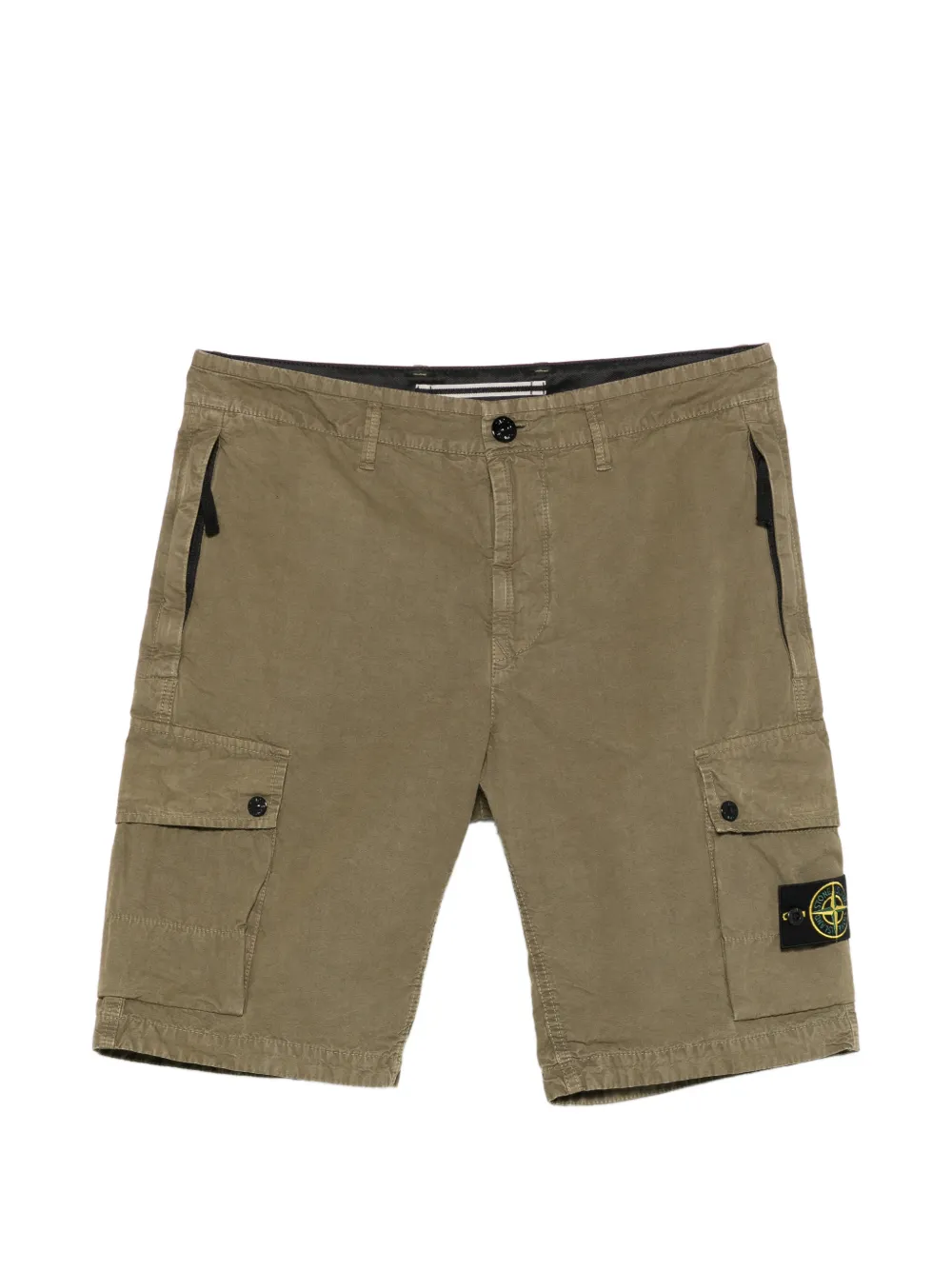 Шорты с накладными карманами Stone Island, зеленый
