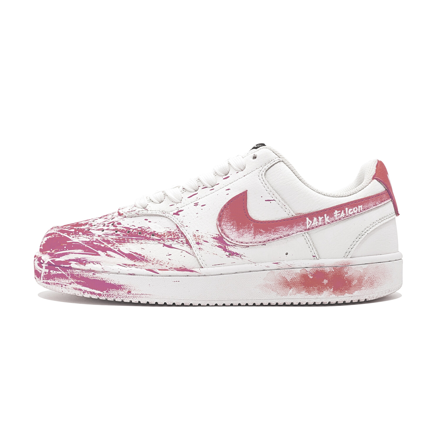

Кроссовки Nike Court Vision 1 Skateboarding Shoes Men Low-top White, розовый