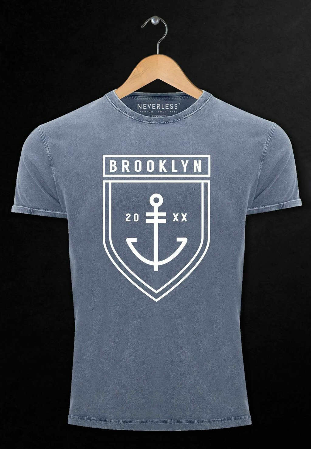 

Футболка с принтом COOLES ANGESAGTES VINTAGE BROOKLYN ANKER AU Neverless, синий