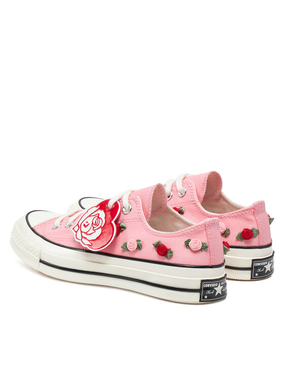 Тканевые кроссовки Chuck 70 Roses A13649C Converse, розовый — фото 3