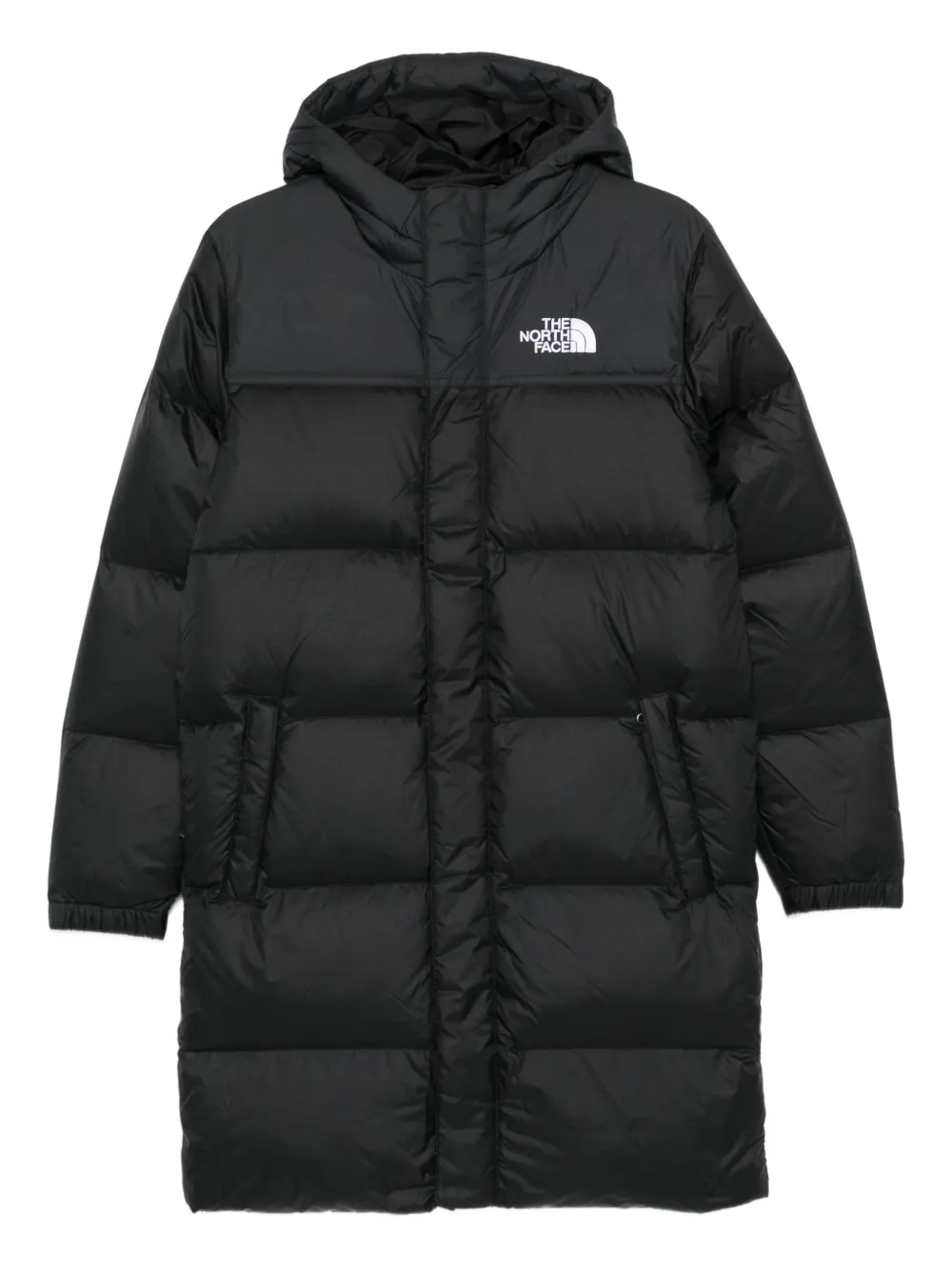 

Пальто с капюшоном и логотипом The North Face Kids, черный