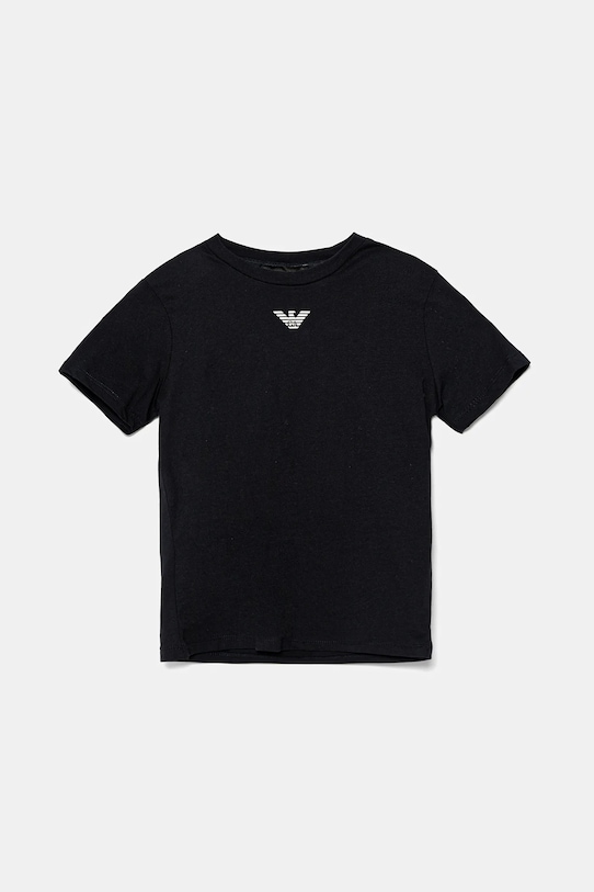 

Детская хлопковая футболка Emporio Armani, темно-синий