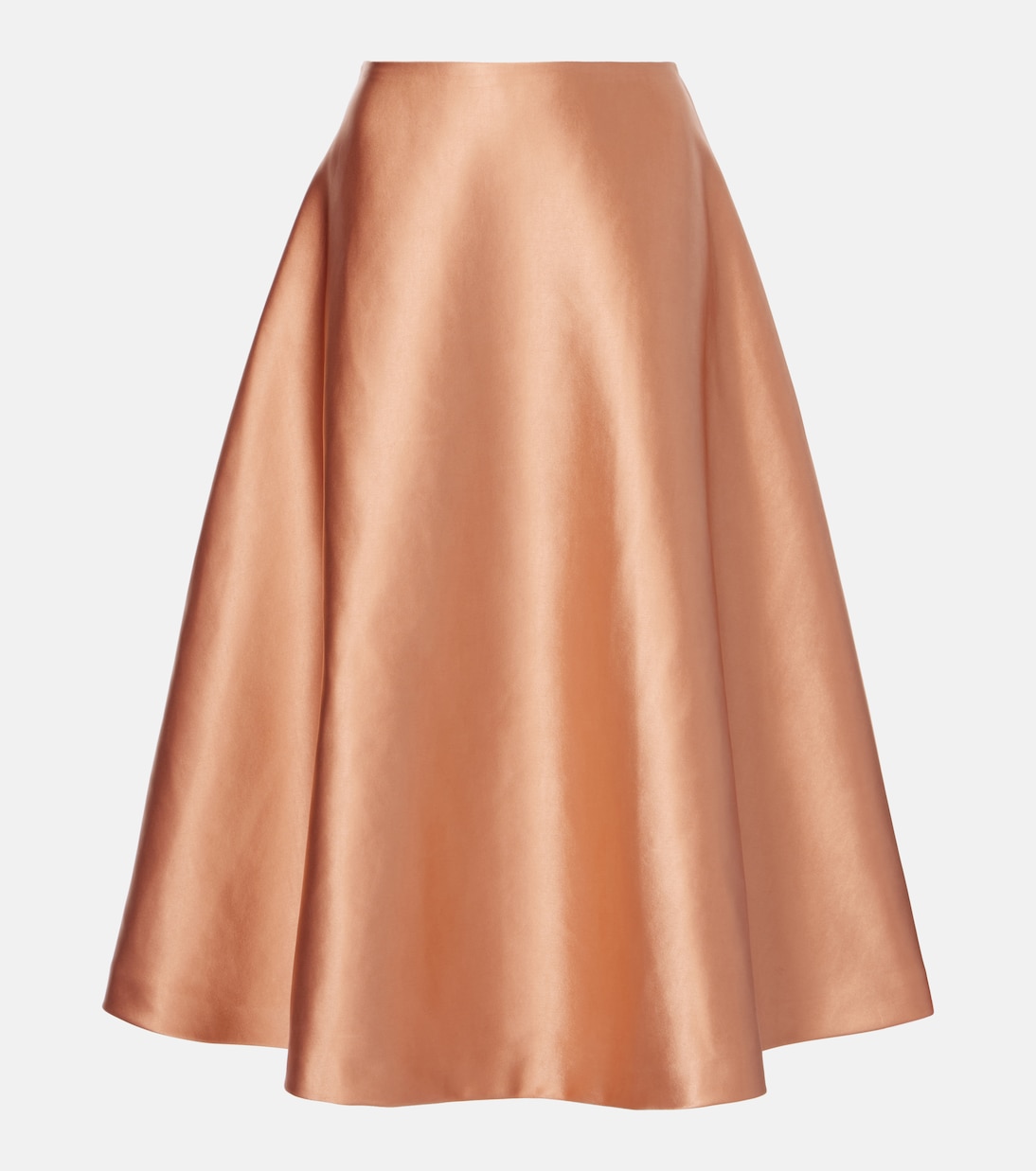 

Атласная юбка миди Carolina Herrera, Clay