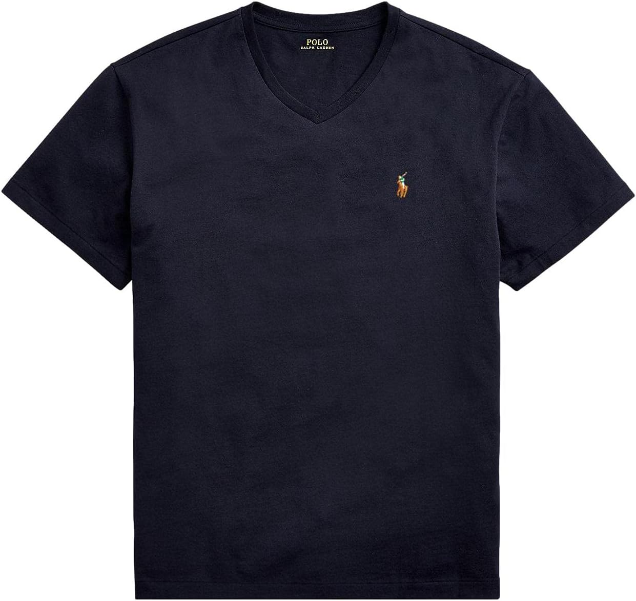 

Polo RL женская футболка с V-образным вырезом и пони POLO RALPH LAUREN, (Fall/Winter 2021) Navy With Multicolored Pony, Красный, Polo RL женская футболка с V-образным вырезом и пони POLO RALPH LAUREN, (Fall/Winter 2021) Navy With Multicolored Pony