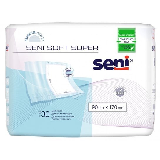 

Прокладки гигиенические Seni Soft Super, 30 шт., 90х170см