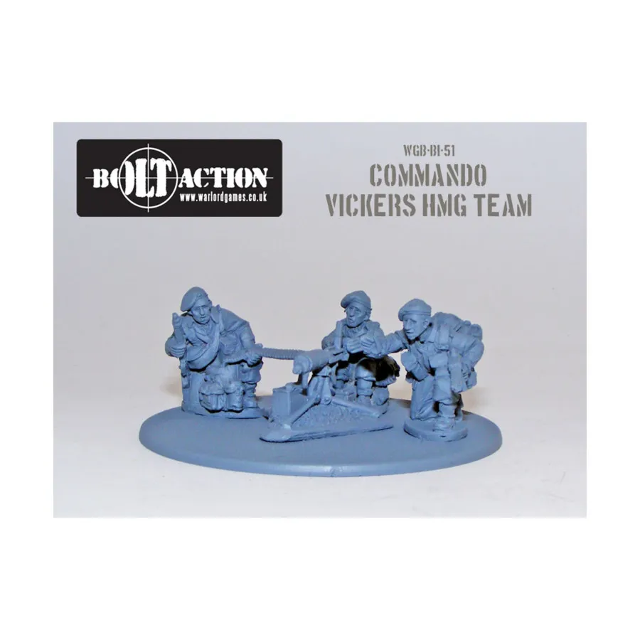 

Команда Коммандос Викерс ММГ, Bolt Action - British Commandos (28mm)