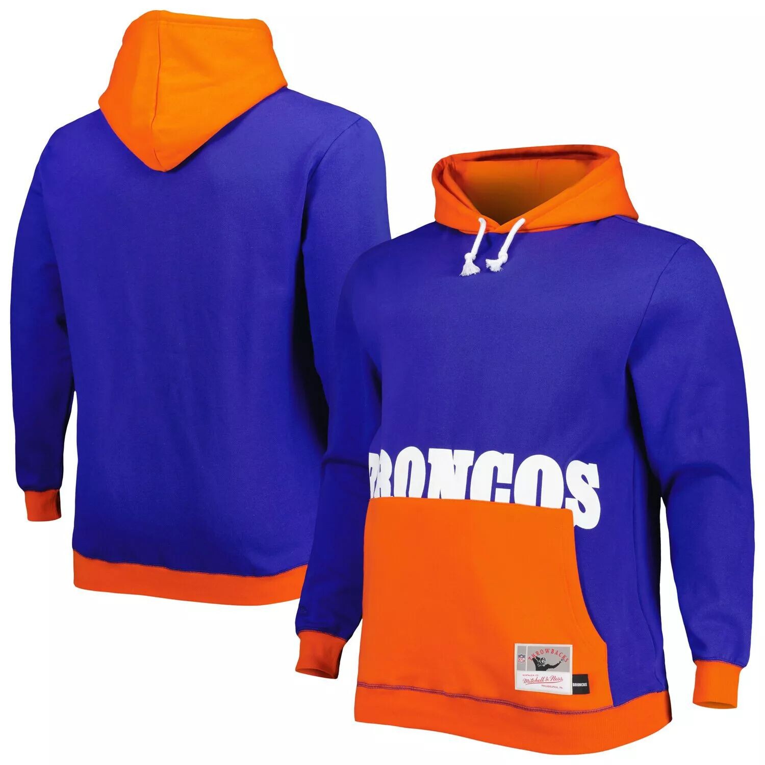 

Мужская толстовка с капюшоном Mitchell & Ness темно-синего/оранжевого цвета Denver Broncos Big & Tall Big Face, Синий, Мужская толстовка с капюшоном Mitchell & Ness темно-синего/оранжевого цвета Denver Broncos Big & Tall Big Face