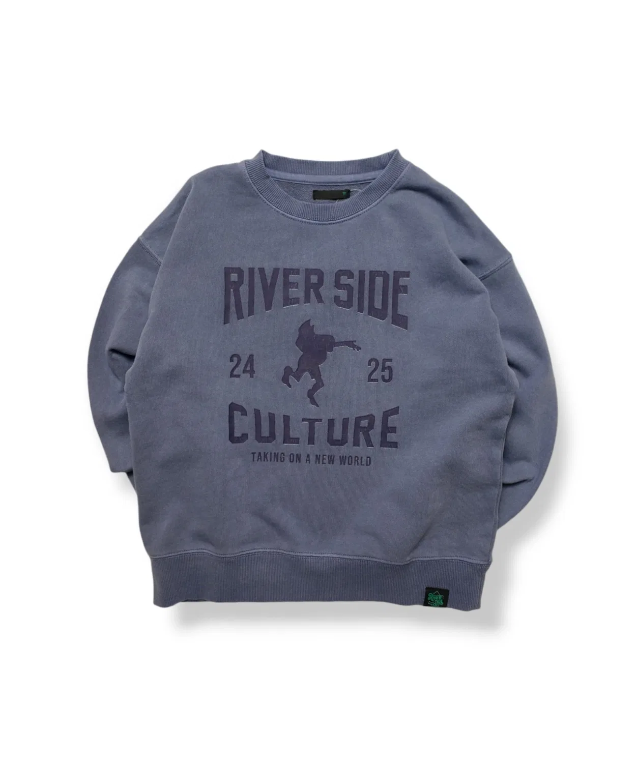 Свитшот классический RIVER SIDE CULTURE для детей, тёмно-синий — фото 3