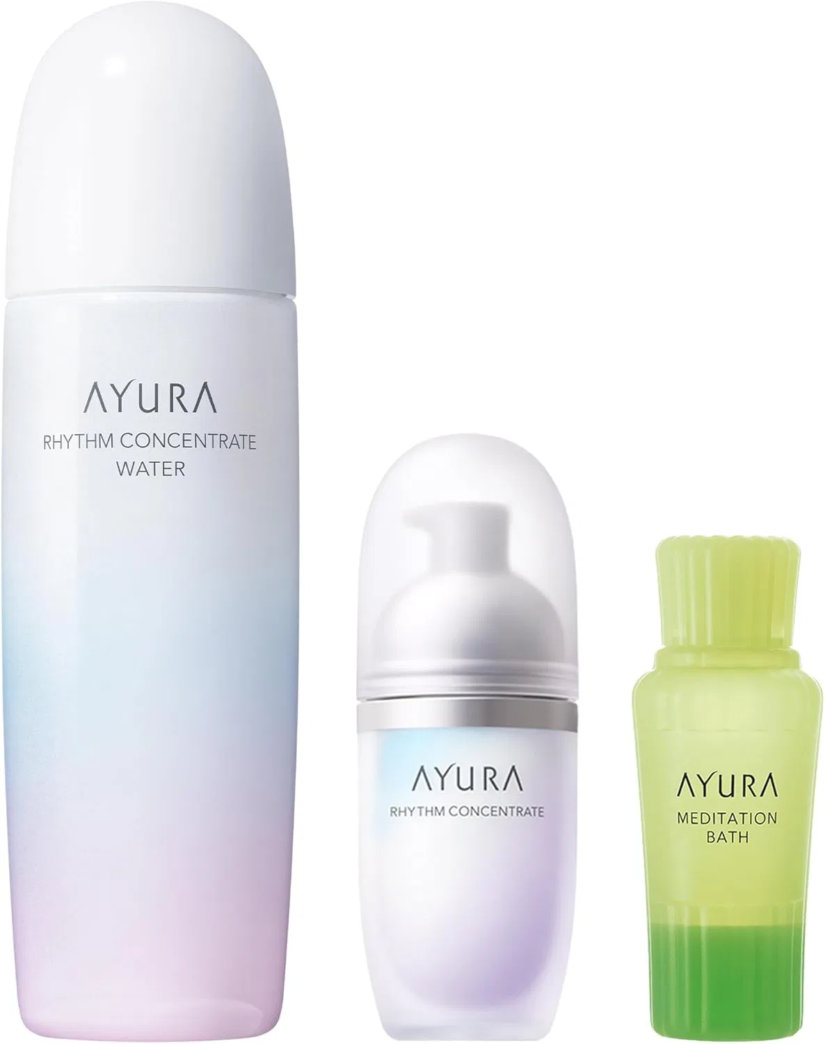 Набор для ухода за кожей AYURA Rhythm Concentrate α, 40 мл, сыворотка, 300 мл, лосьон, 300 мл, ванна, 50 мл