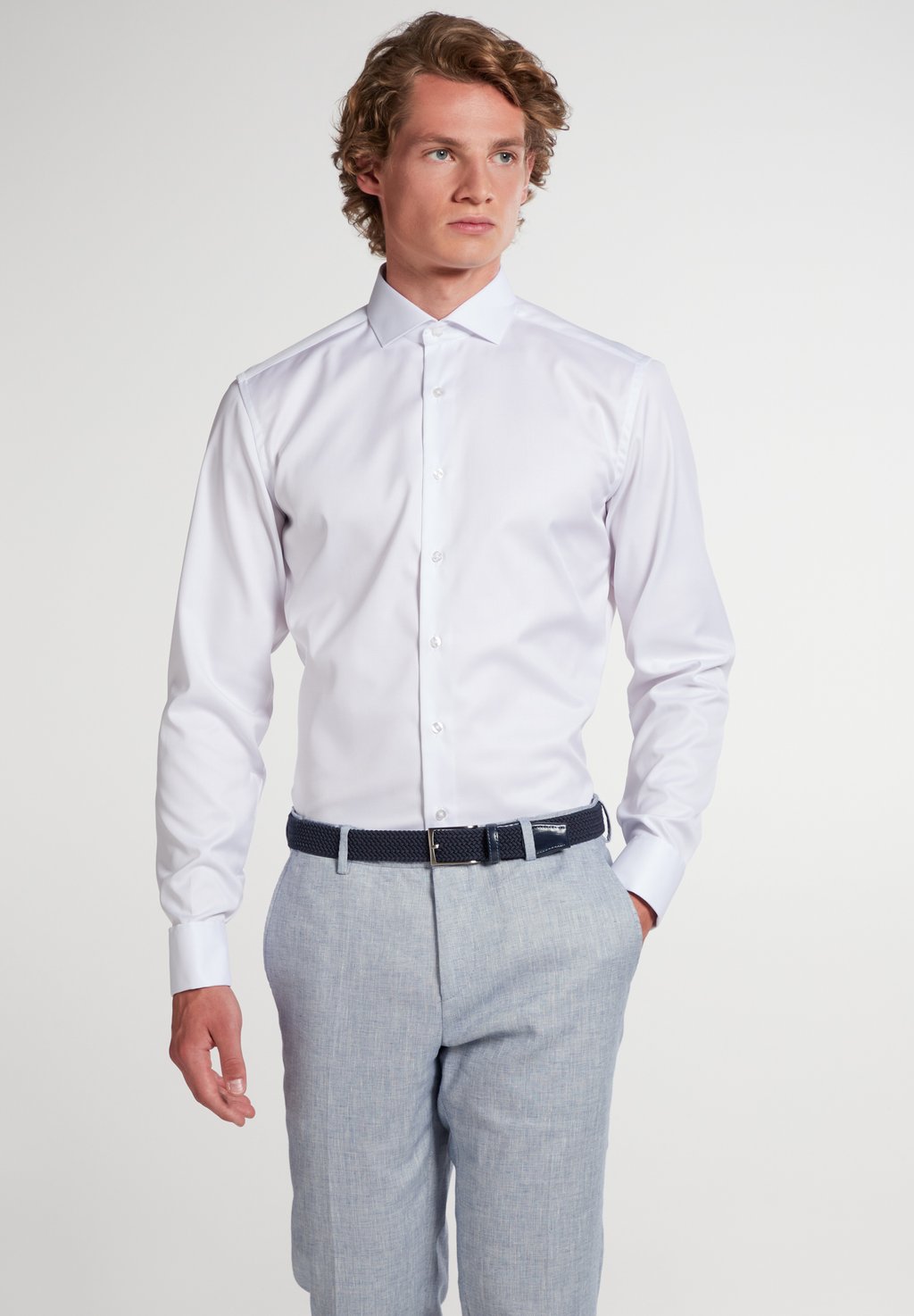 

Классическая рубашка SLIM FIT Eterna, белый