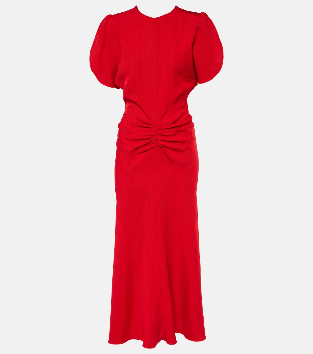 

Платье миди со сборками Victoria Beckham, Carmine