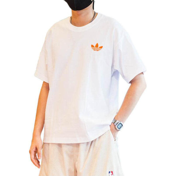 Футболка adidas originals Cotton Logo Short Sleeve Unisex White T-Shirt, белый — фото 4