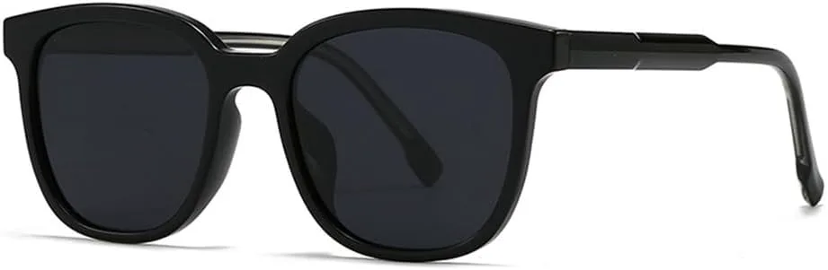 

Винтажные прямоугольные солнцезащитные очки для женщин, большие солнцезащитные очки в стиле ретро с защитой от УФ-излучения UV400, модные очки KTUCN, C1 Black Black