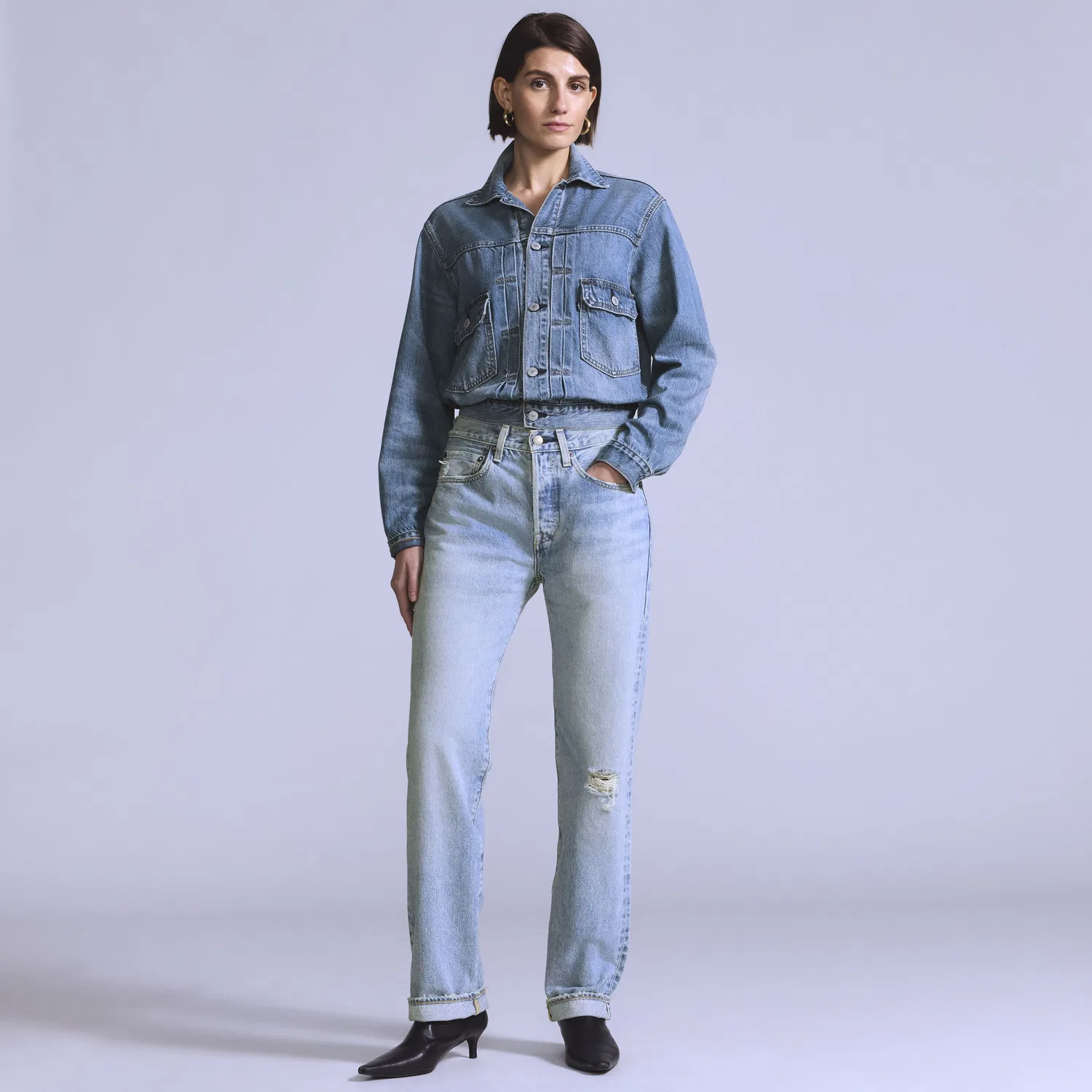 Женские джинсы 501 в стиле 70-х Levi's, Light Wash