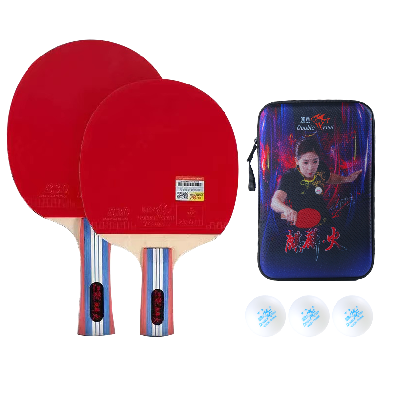 

Ракетка для настольного тенниса DOUBLEFISH All Wood DOUBLE FISH, [instructor recommendation-qilin fire]horizontal shakehand grip