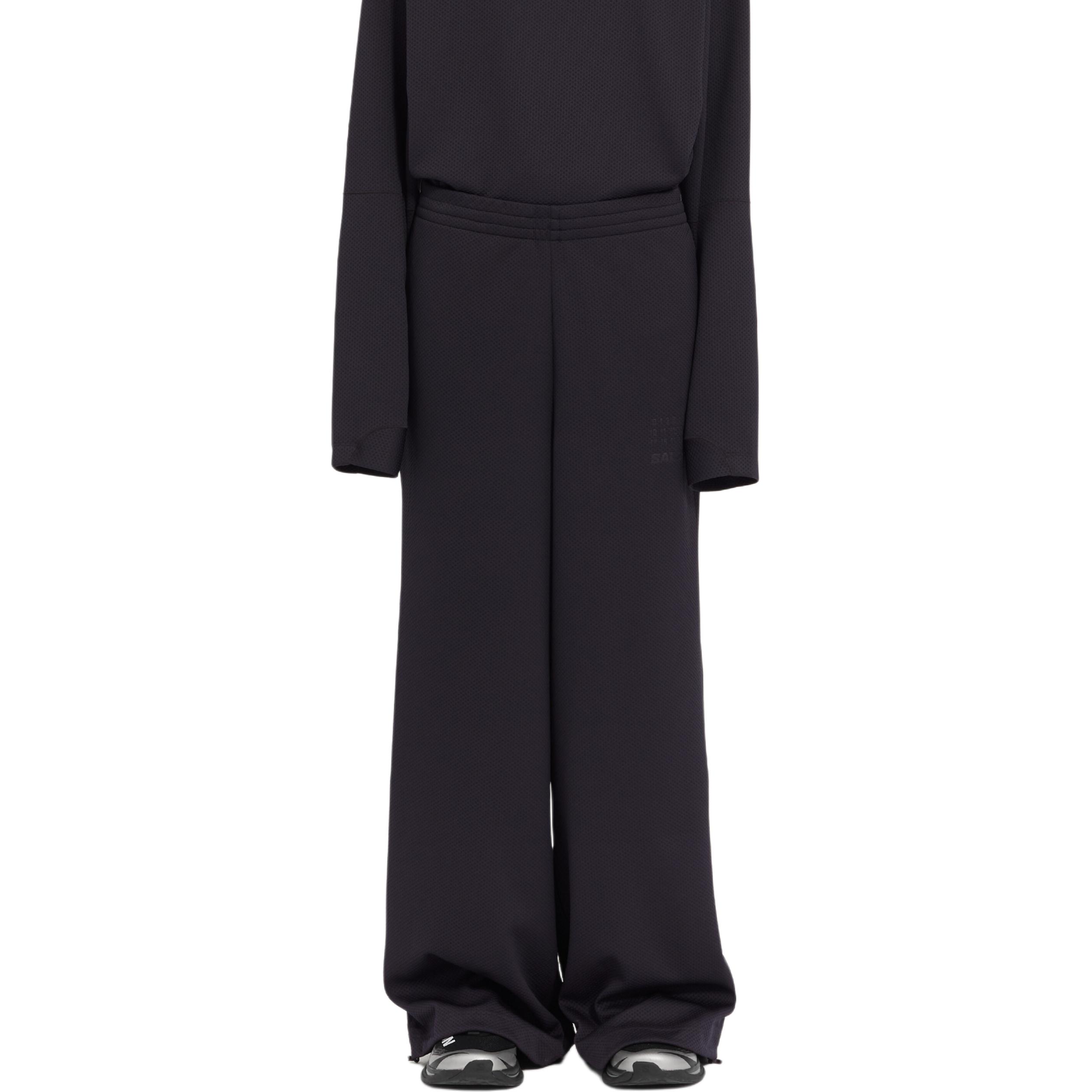 

Брюки X Salomon с кулиской на манжете и принтом логотипа MM6 Maison Margiela, черный