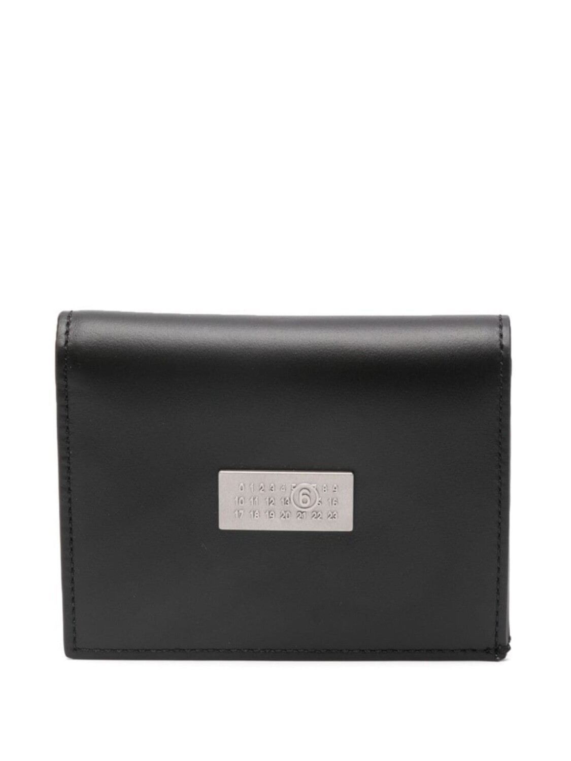

MM6 Maison Margiela кожаный кошелек с мотивом цифр, черный