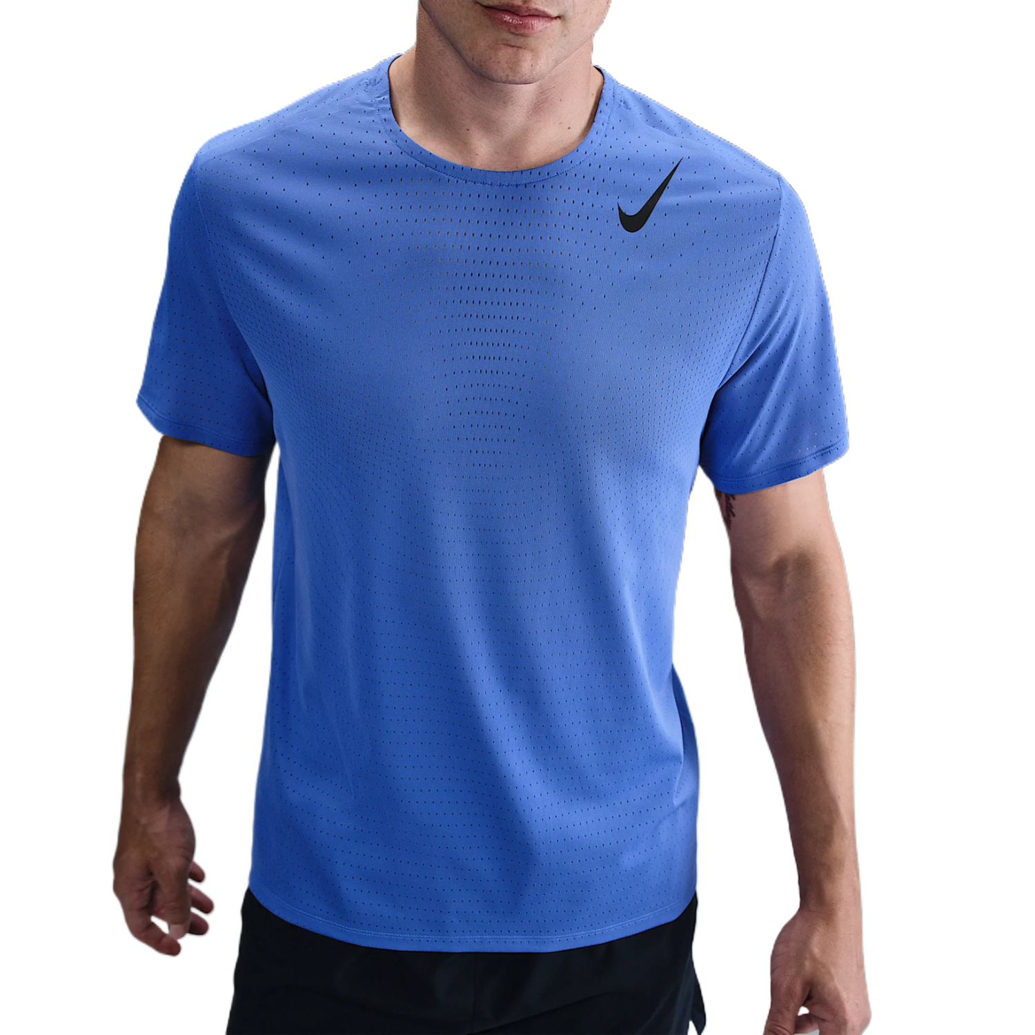 Мужская футболка для бега AeroSwift Dri FIT Adv с короткими рукавами Nike, синий — фото 2