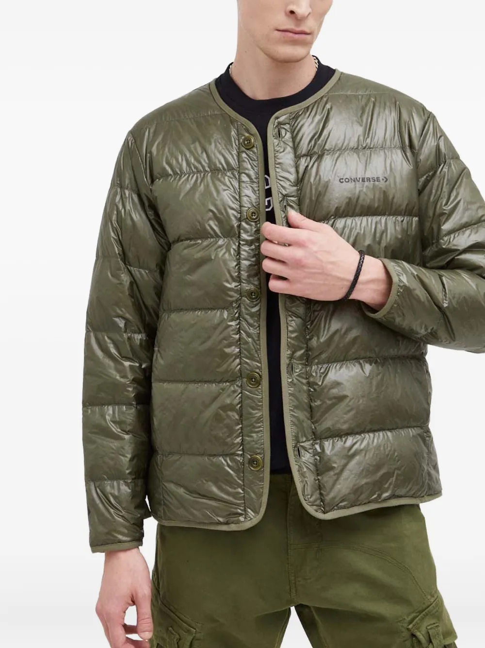 

Двухслойная куртка с капюшоном и молнией Converse, черный