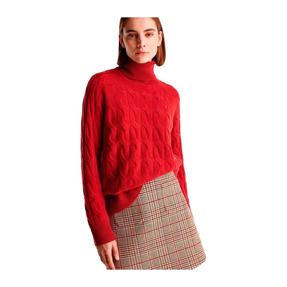 

Свитер Tommy Hilfiger WW0WW46791 high neck, красный