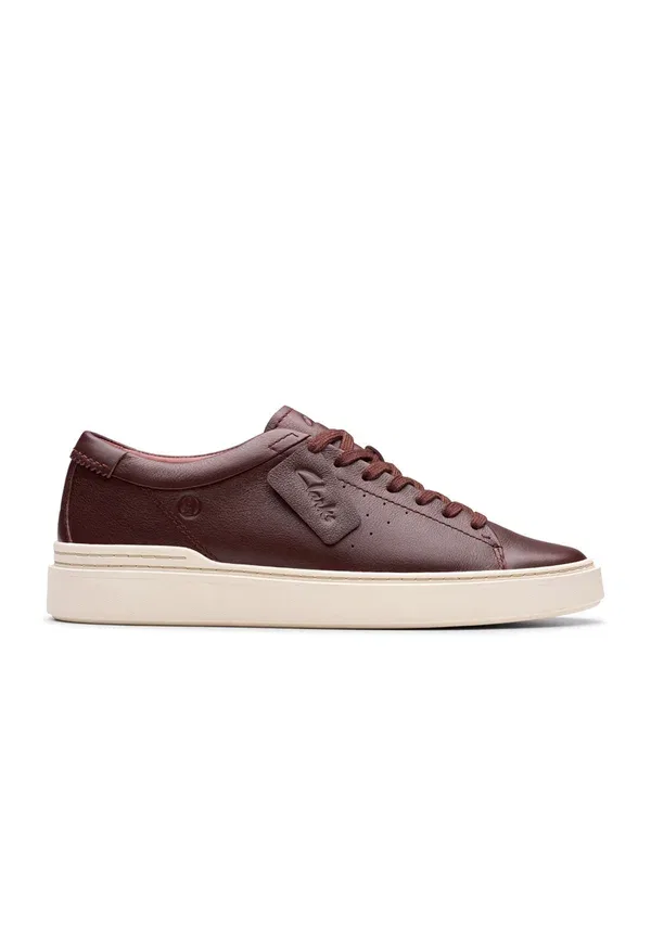 Кроссовки Clarks, brown leather g, коричневая кожа