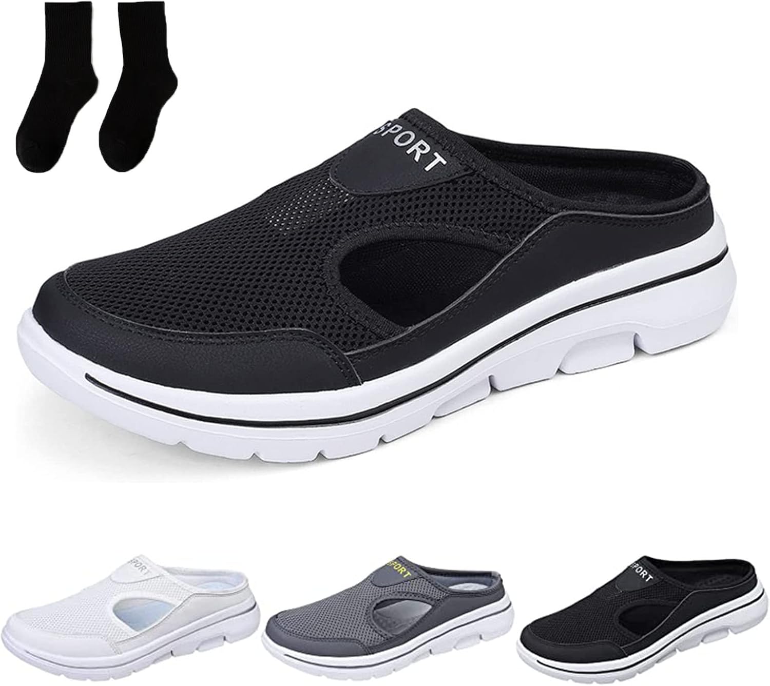 

Сандалии Meaboots - Мужские сандалии Meaboots для комфорта, дышащие, с поддержкой для спорта, ортопедические сандалии Meaboots для мужчин Fusswind, черный