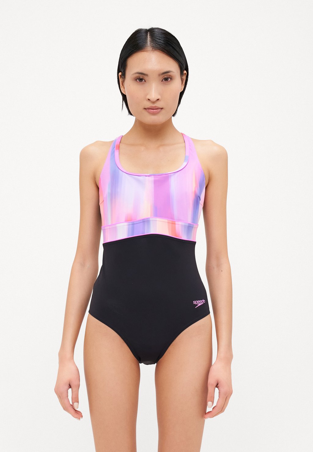 

Купальный костюм WOMENS SHAPING CONTOURECLIPSE PRINTED SWIMSUIT Speedo, черничный