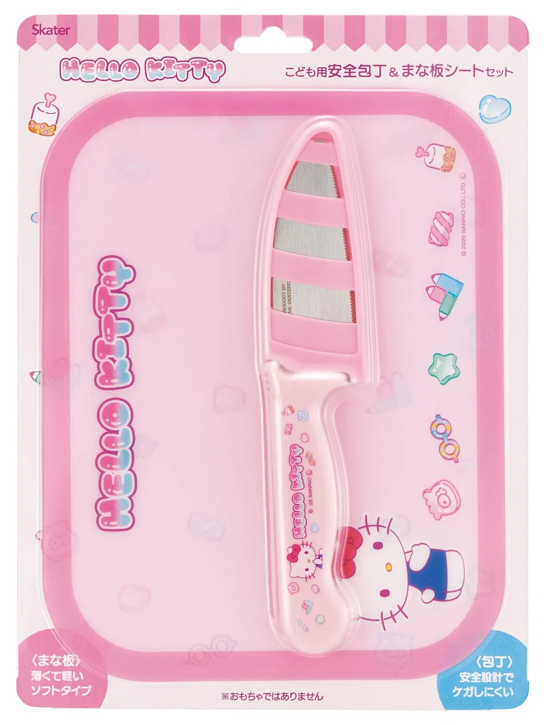 Детский кухонный набор «Hello Kitty Marshgummy» с ножом и разделочной доской, розовый, от Skater — фото 4