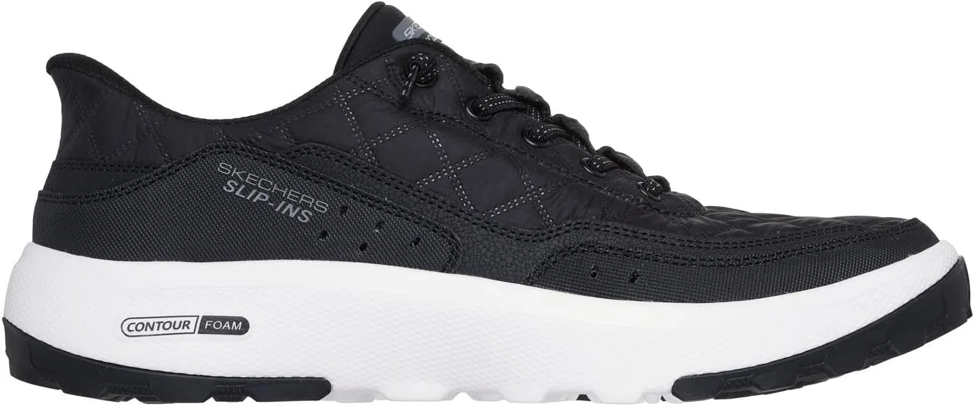 Мужские кроссовки Skechers Urban Explore, Black Textile Synthetic White Trim — фото 4