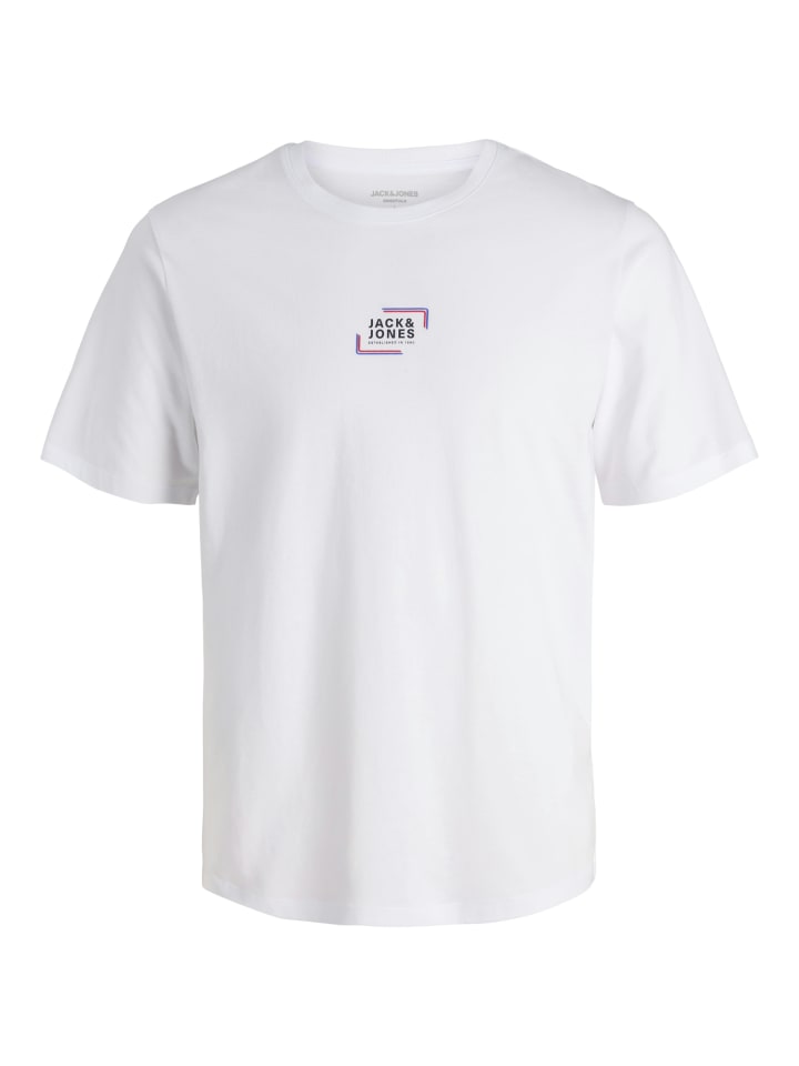 JACK & JONES Junior Футболка JJCORP GRAPHIC TEE S/S O-NECK 3PK MP JNR в цвете «синий мираж» — фото 4