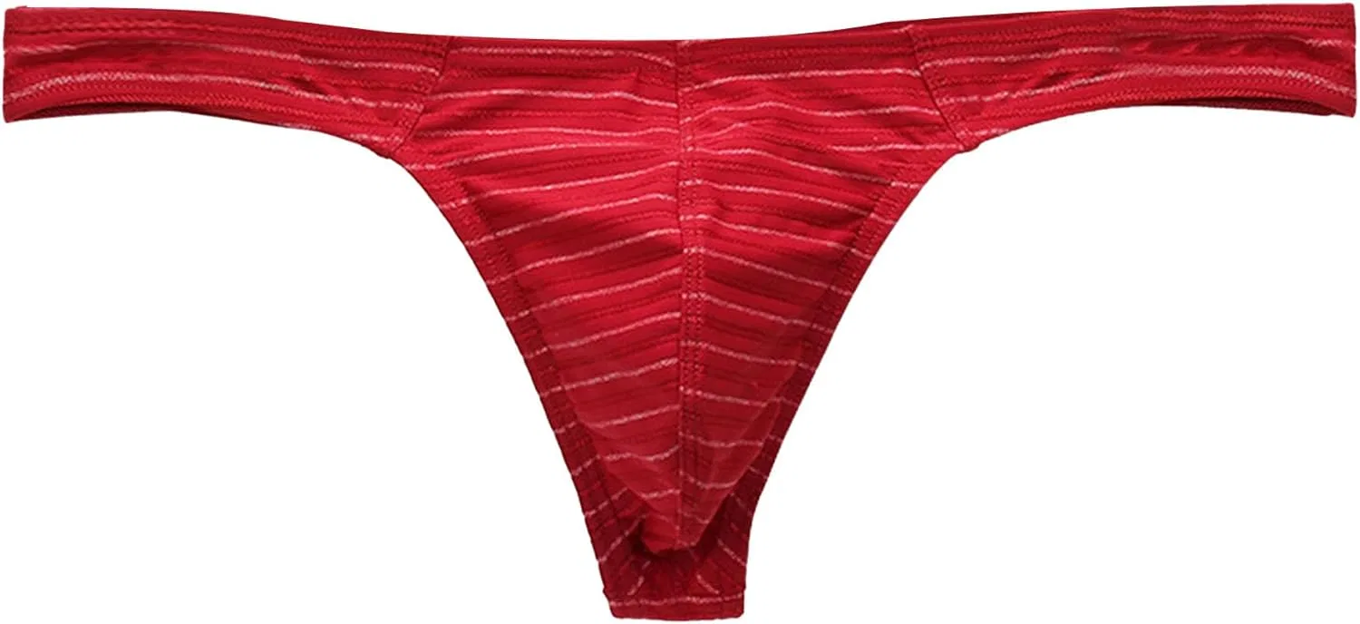 Брифы мужские полосатые, Red