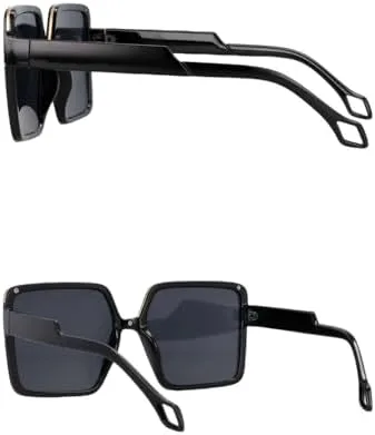 

Солнцезащитные очки в прямоугольной оправе 2027 года, модные, для мужчин и женщин, с защитой от УФ-излучения UV400, в винтажном стиле MTZJH, Green-yellow