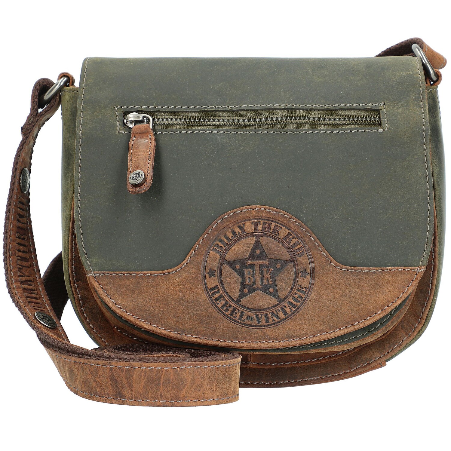 

Сумка через плечо Billy the Kid Hunter Umhängetasche Leder 23 см, цвет khaki-brown