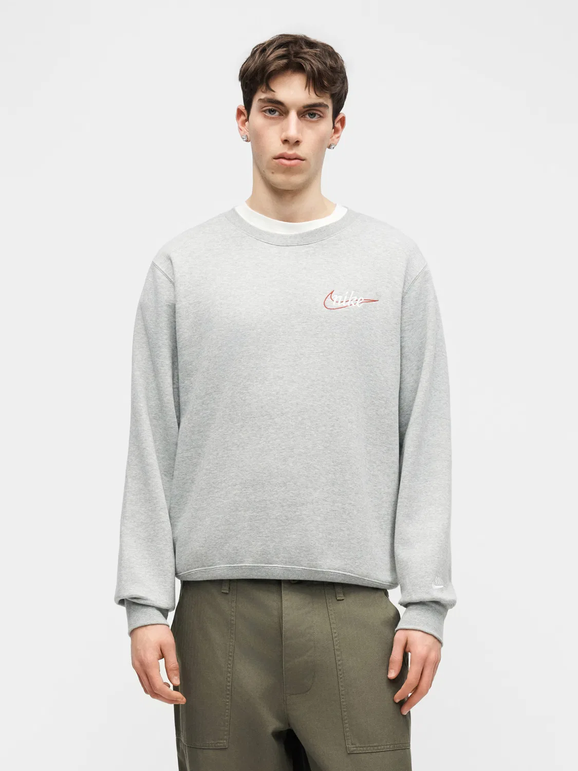 Толстовка 'CLUB' Nike Sportswear, Mottled Grey — фото 3