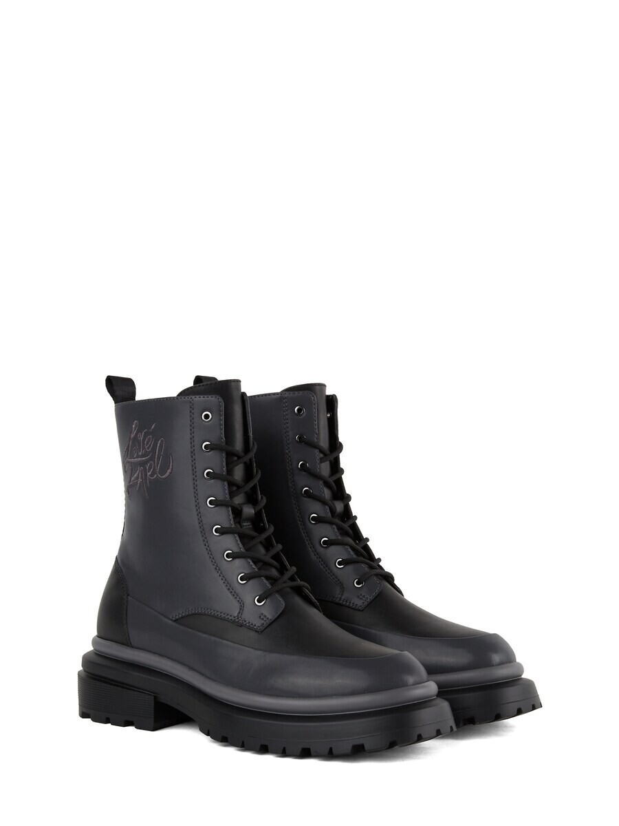 

Ботинки на шнуровке KARL LAGERFELD JEANS Lace-Up Boots, черный