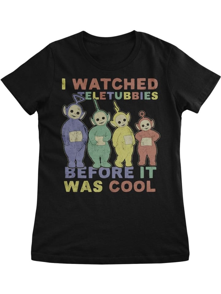 

Футболка Я смотрела до того, как это стало крутой девчачьей футболкой черного цвета Teletubbies, Черный, Футболка Я смотрела до того, как это стало крутой девчачьей футболкой черного цвета Teletubbies