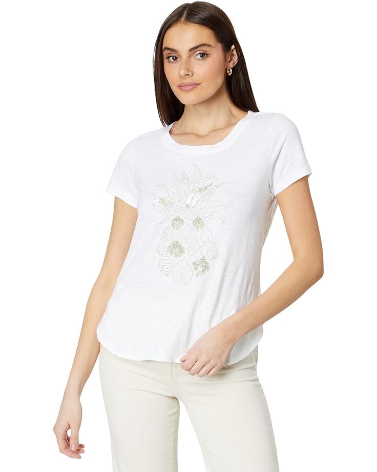 

Футболка Tommy Bahama Patchwork Pineapple Lux, белый