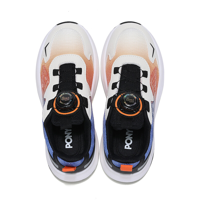 Кроссовки PONY Kids Lifestyle Shoes Kids Low-top White/Orange/Blue, цвет Orange — фото 4