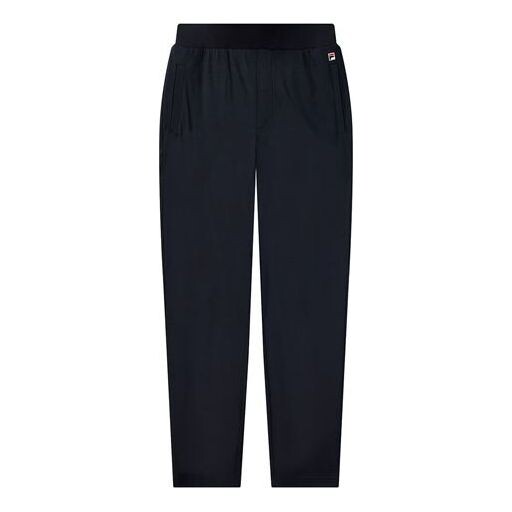 

Брюки solid color straight sports pants blue Fila, синий